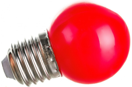 Купить Лампа LED-G45-1W RED E27/FR/C Volpe фото №5
