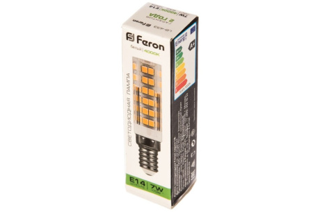 Купить Лампа светодиод. FERON LB-433 7W 230V E14 4000K 16x65mm  для холодильников фото №4