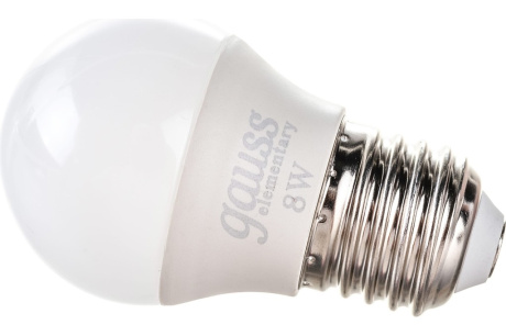 Купить Лампа GAUSS LED Elementary Globe 8W Е27 6500K 53238 фото №2