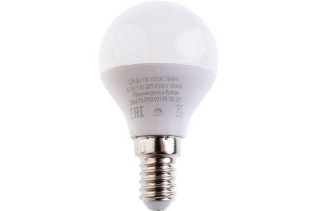 Купить Лампа светодиод. FERON LB-95 7Вт шар Е14 4000К G45 25479 фото №2