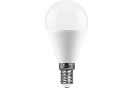 Купить Лампа светодиодная FERON LB-750 11W 230V E14 G45 шар 4000K 935lm 45*90mm 25947 фото №2